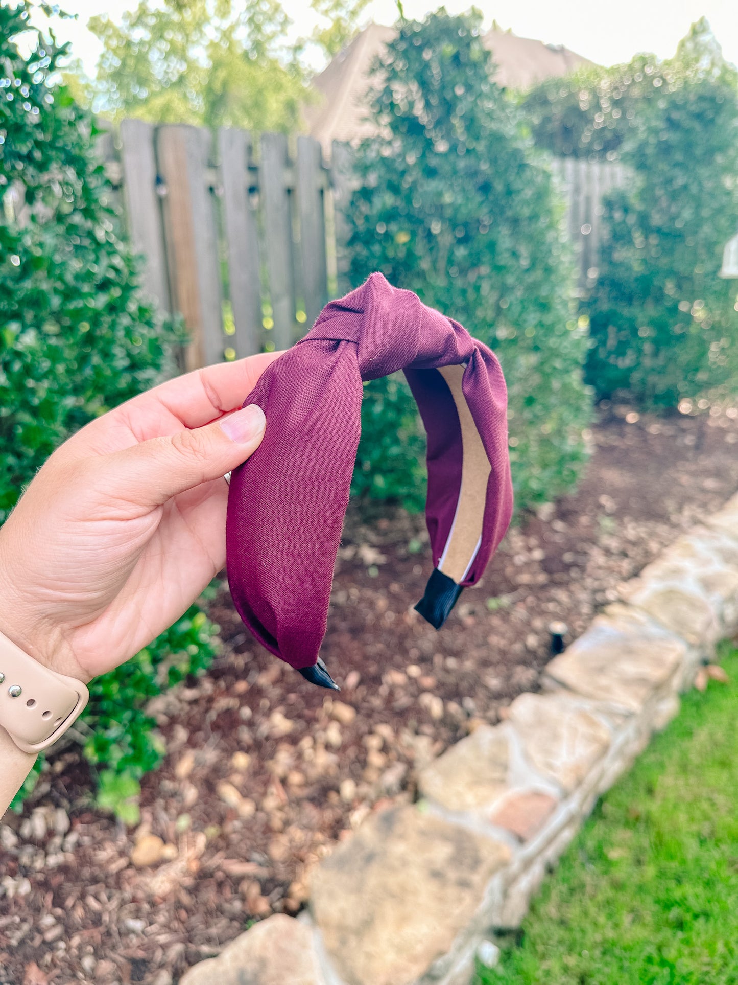 Solid Maroon Headband