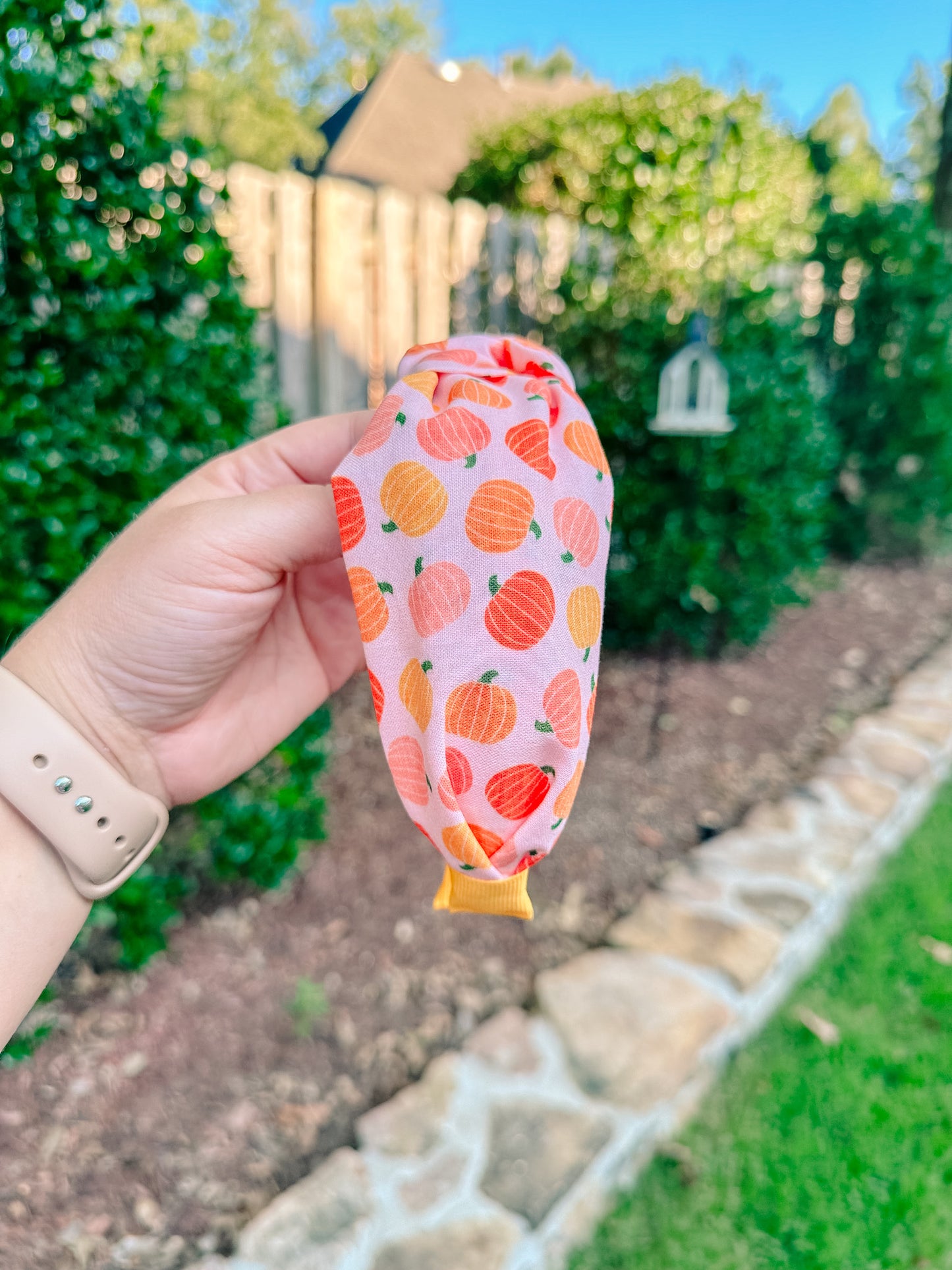 Pumpkin Printed Headband