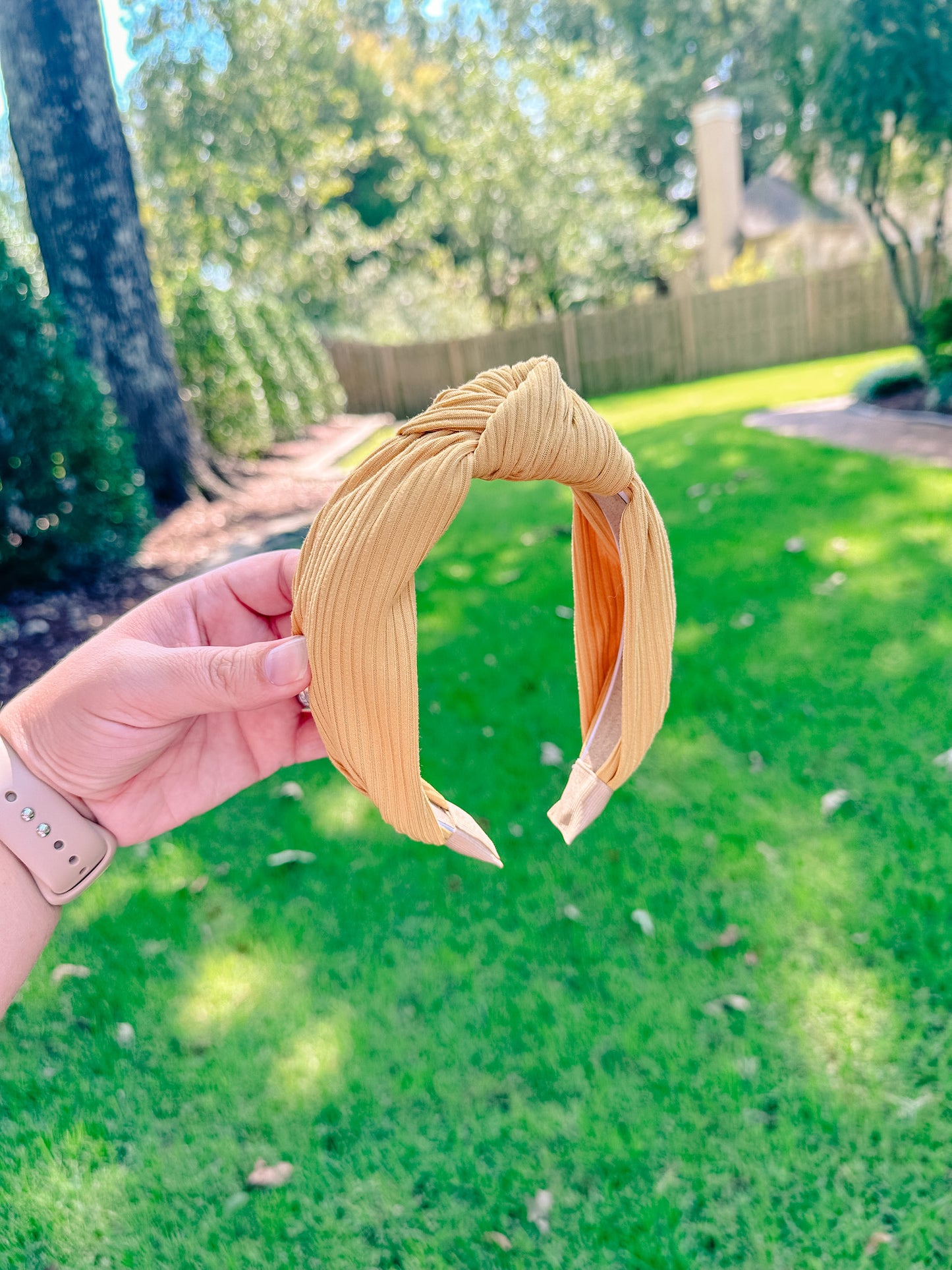 Mustard Ribbed Headband