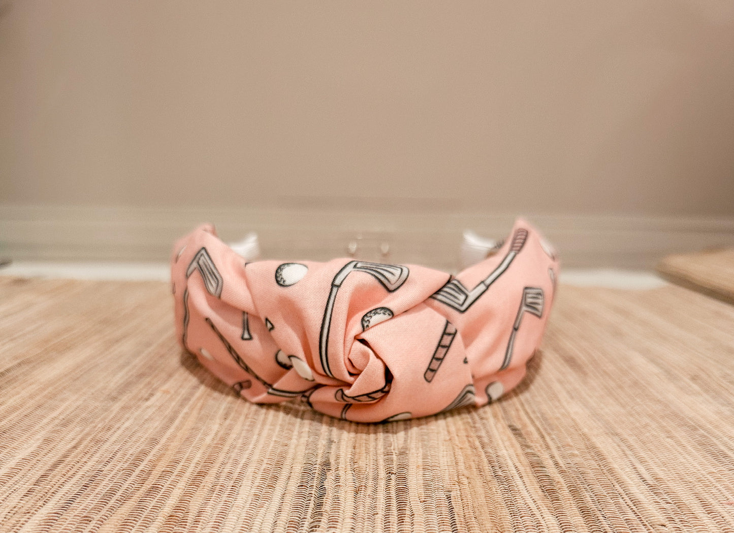 Pink Golf Headband