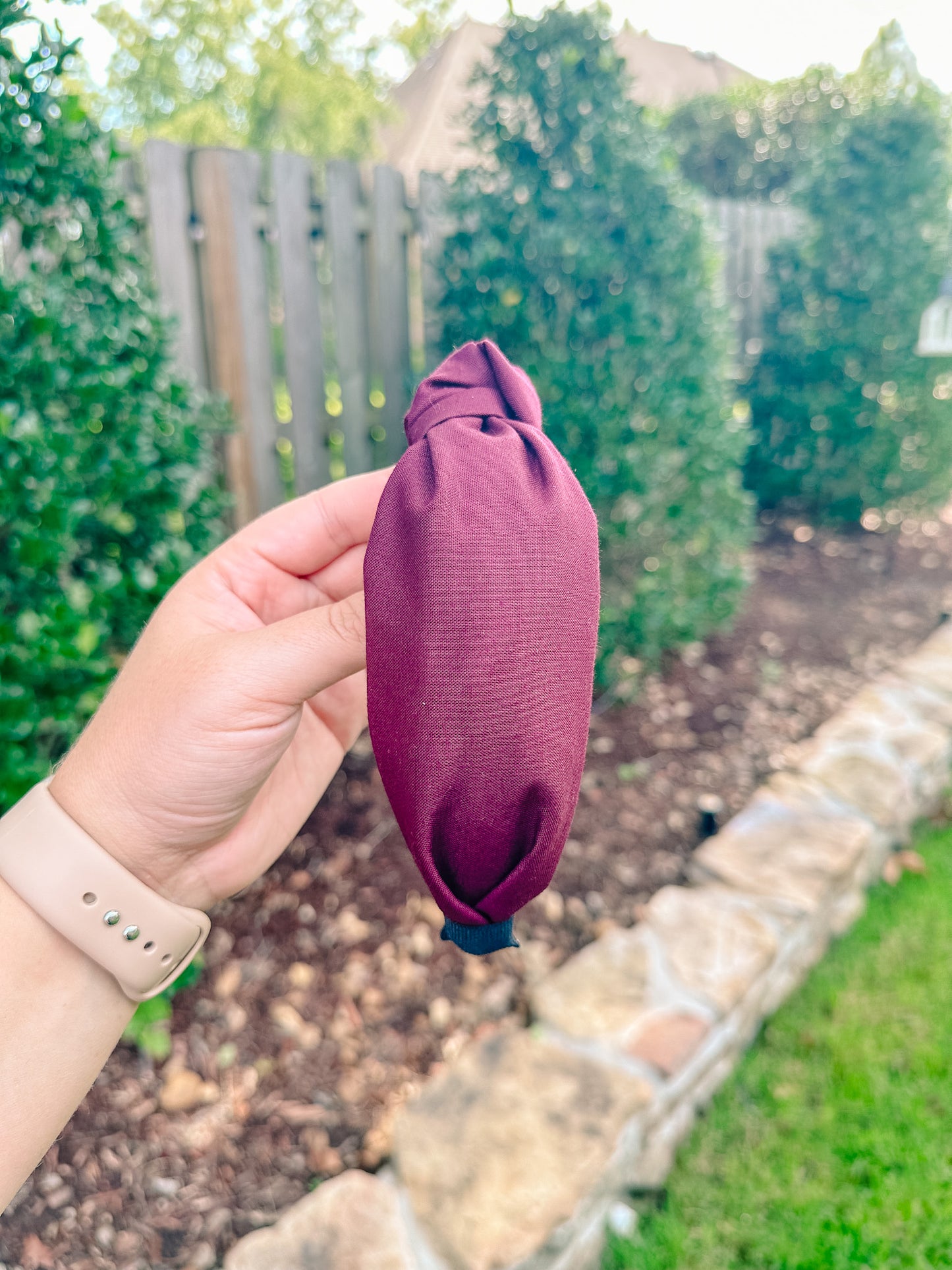 Solid Maroon Headband