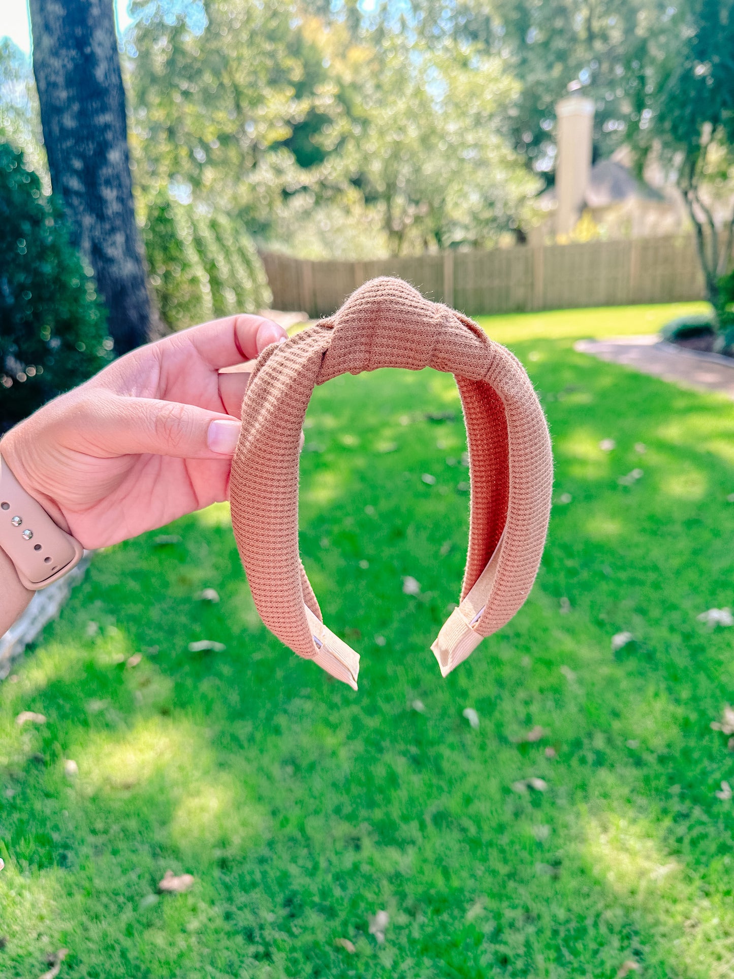 Tan Waffle Headband