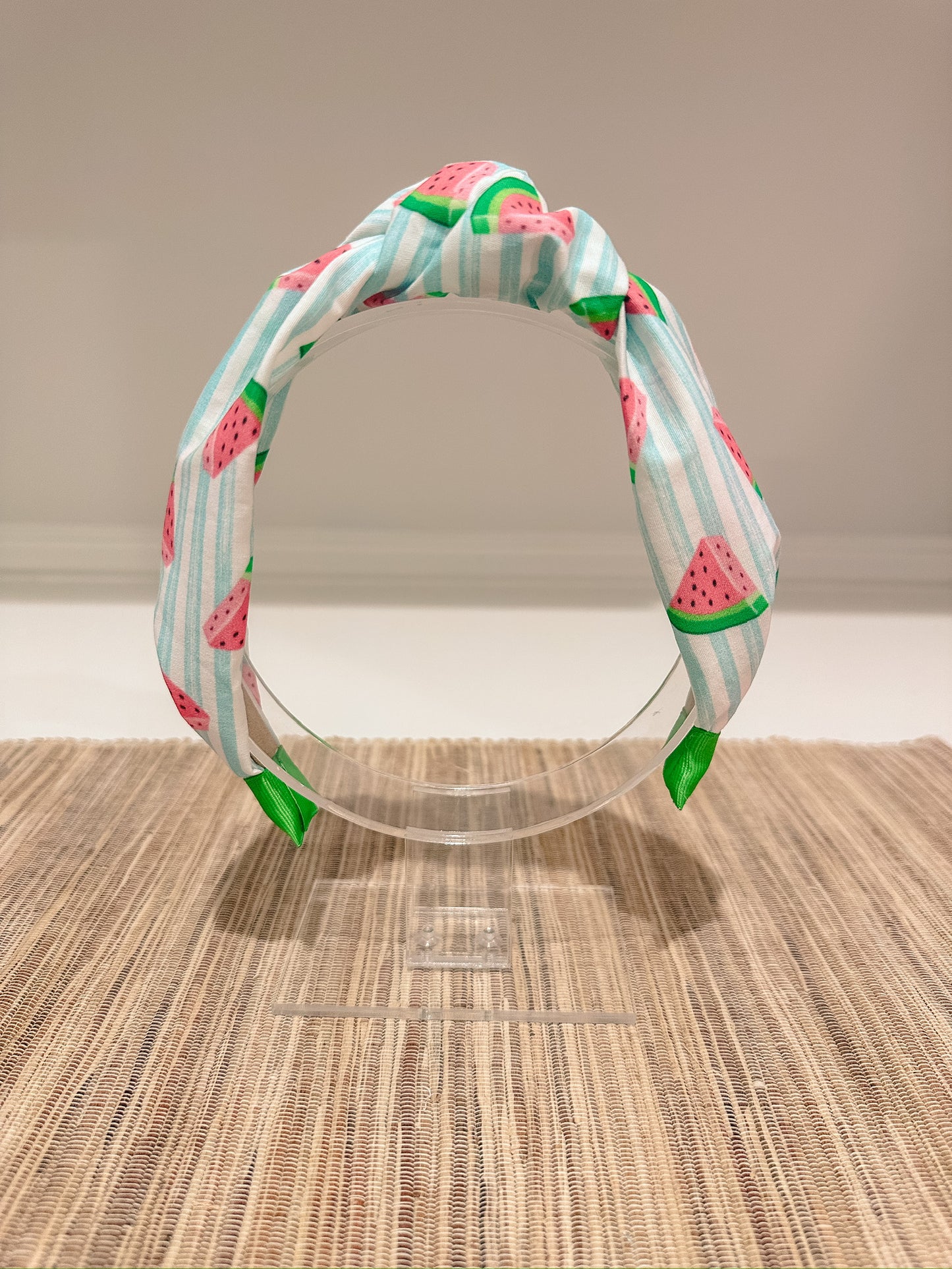 Blue Striped Watermelon Headband
