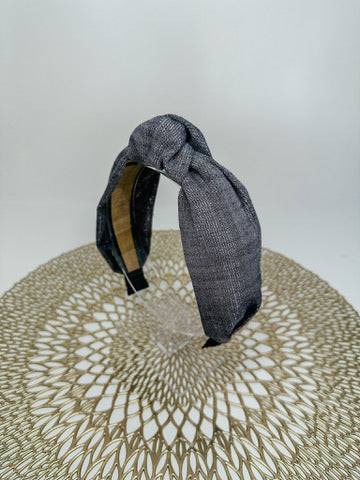 Black Textured Shimmer Headband