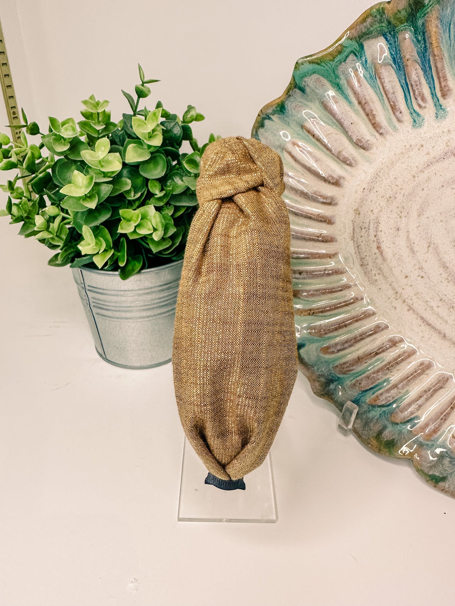 Textured Bronze Headband