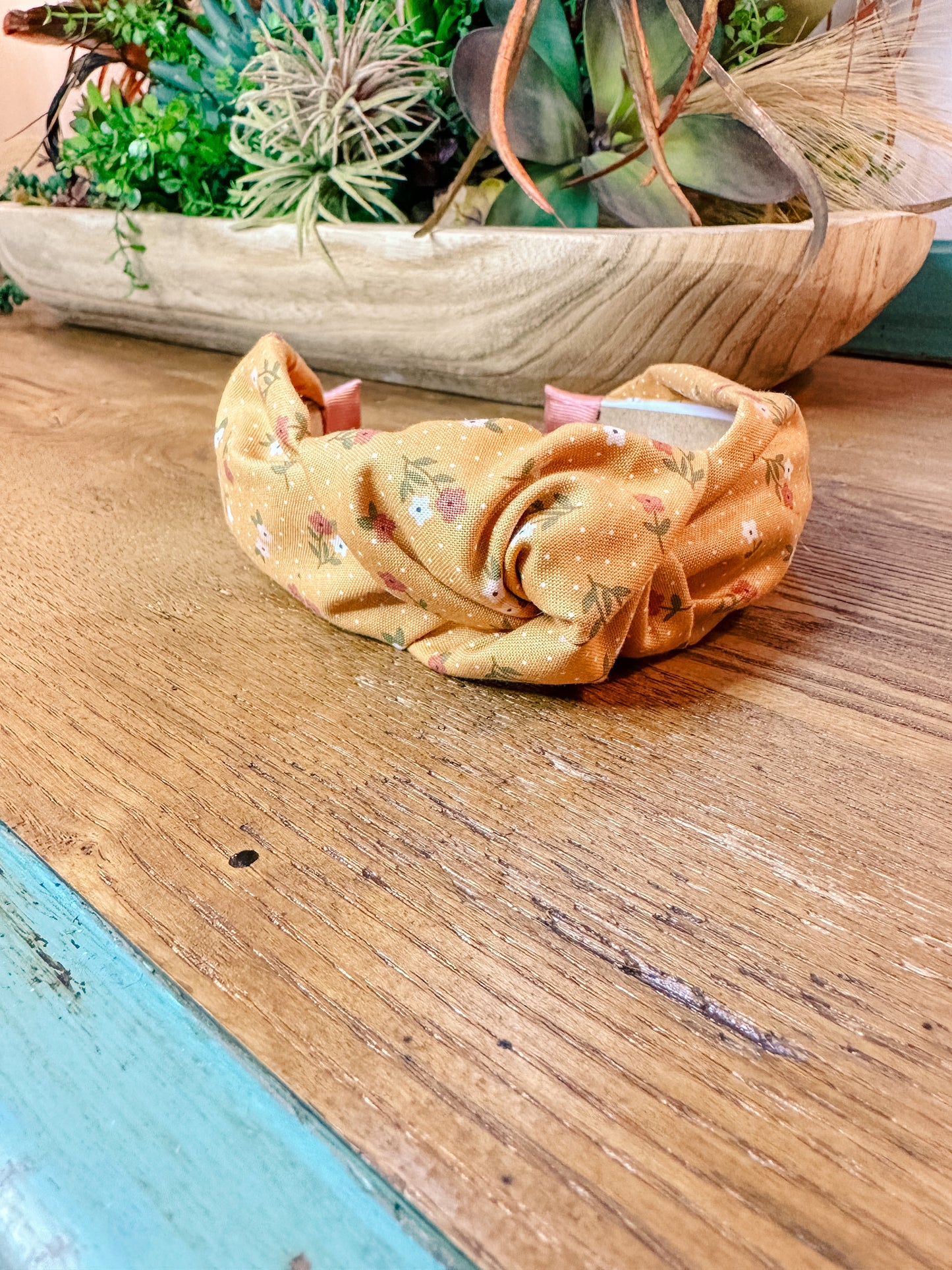 Tan Floral Headband