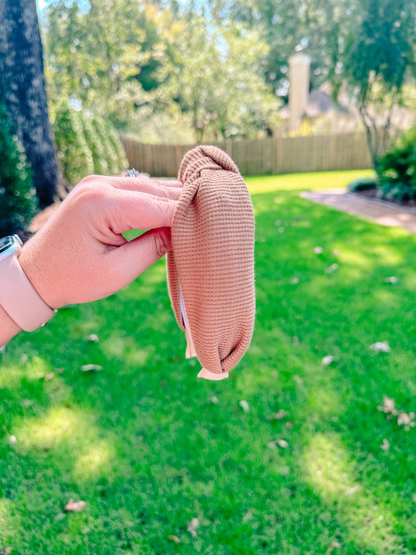 Tan Waffle Headband