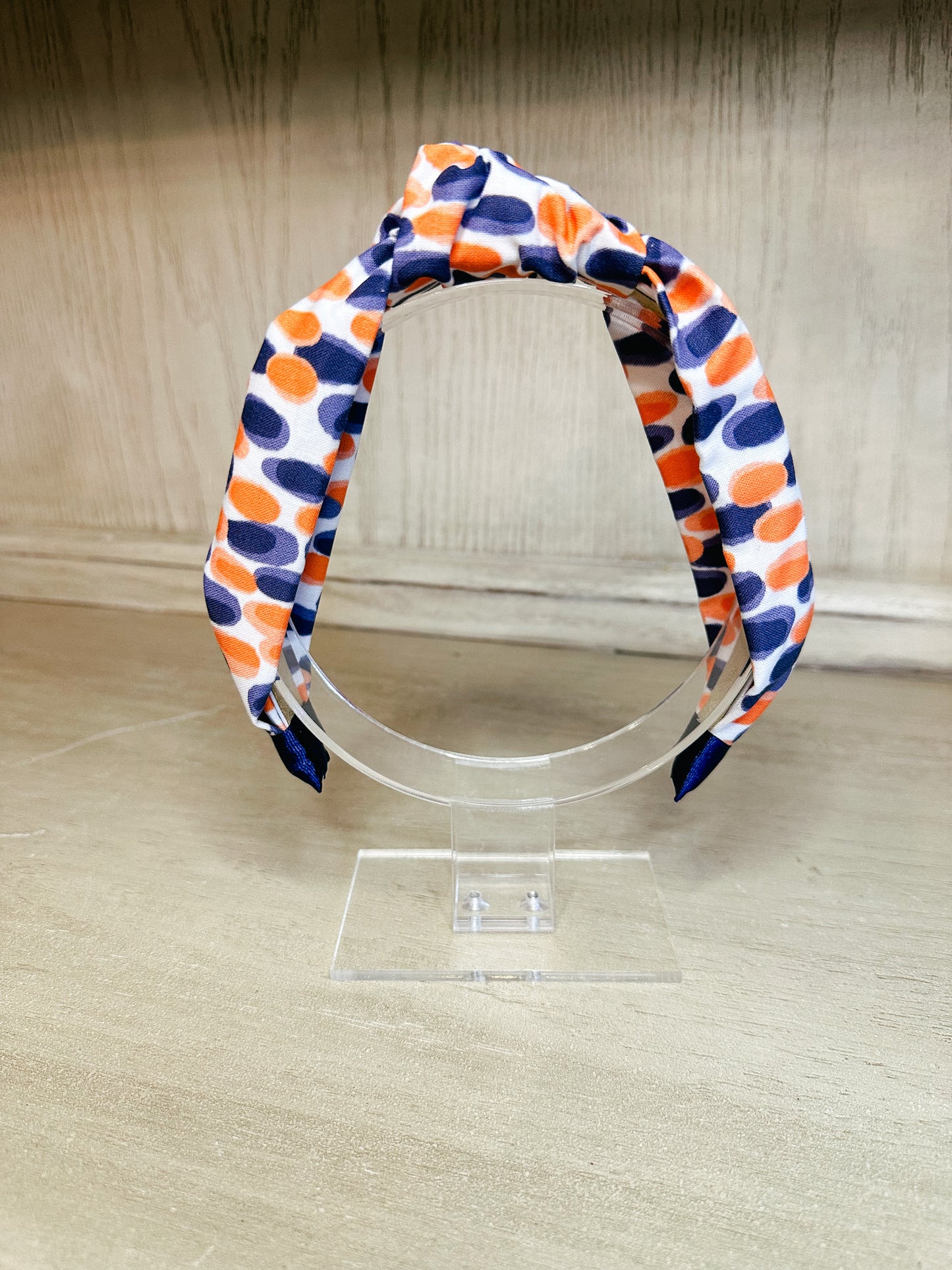 Navy and Orange Water Spots