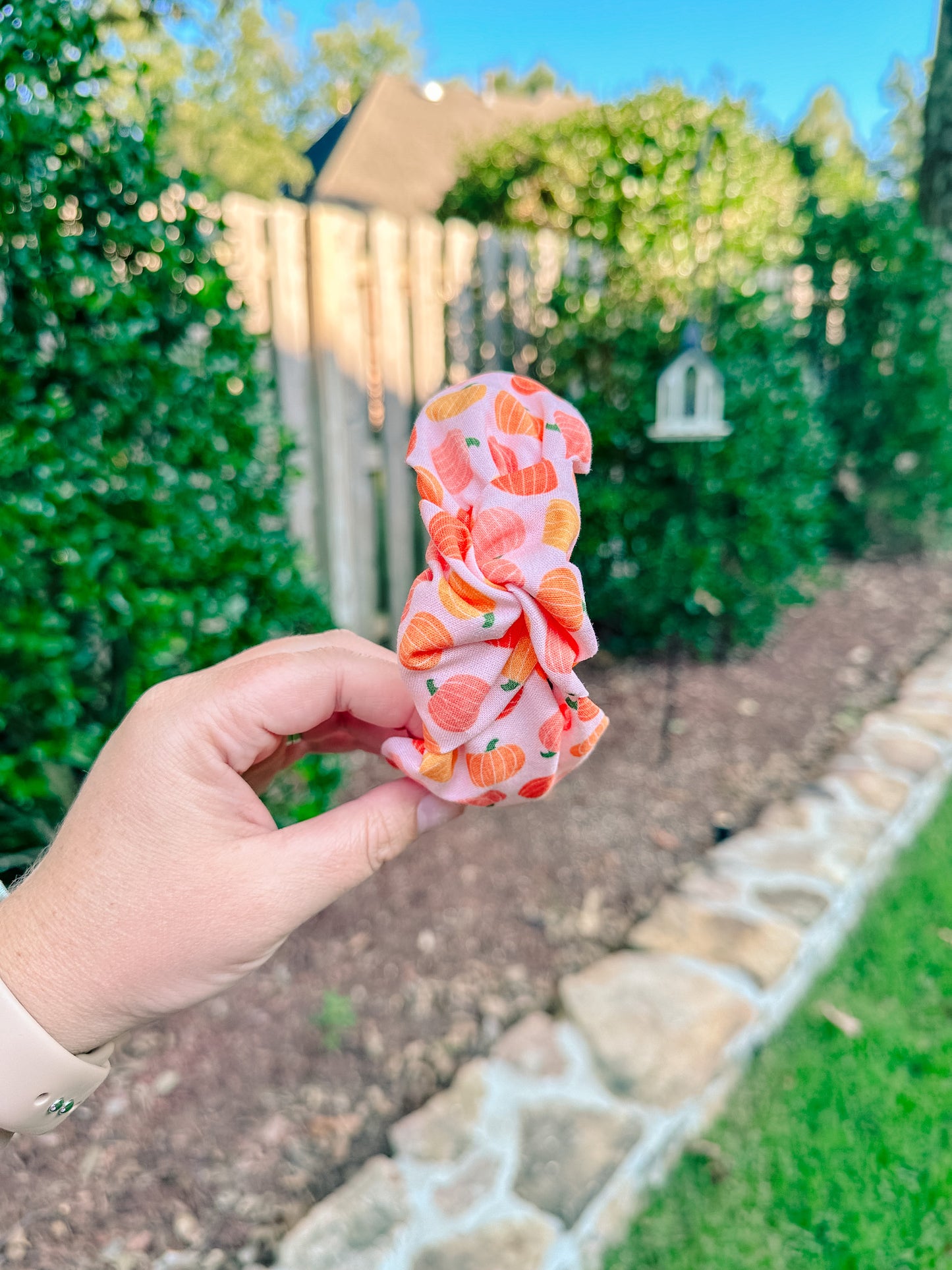 Pumpkin Printed Headband