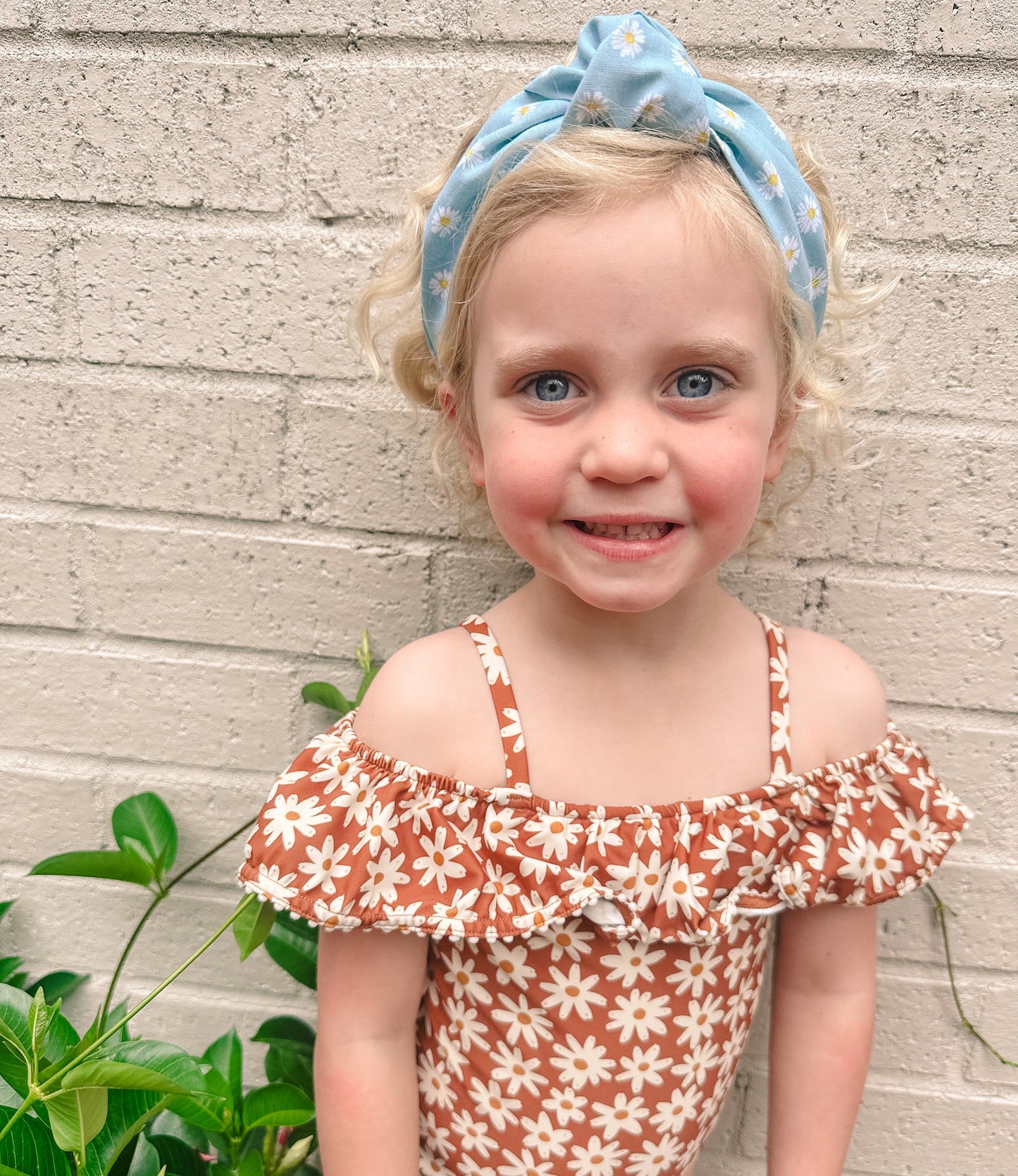 Blue Daisy Headband