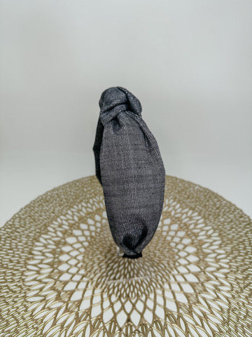 Black Textured Shimmer Headband
