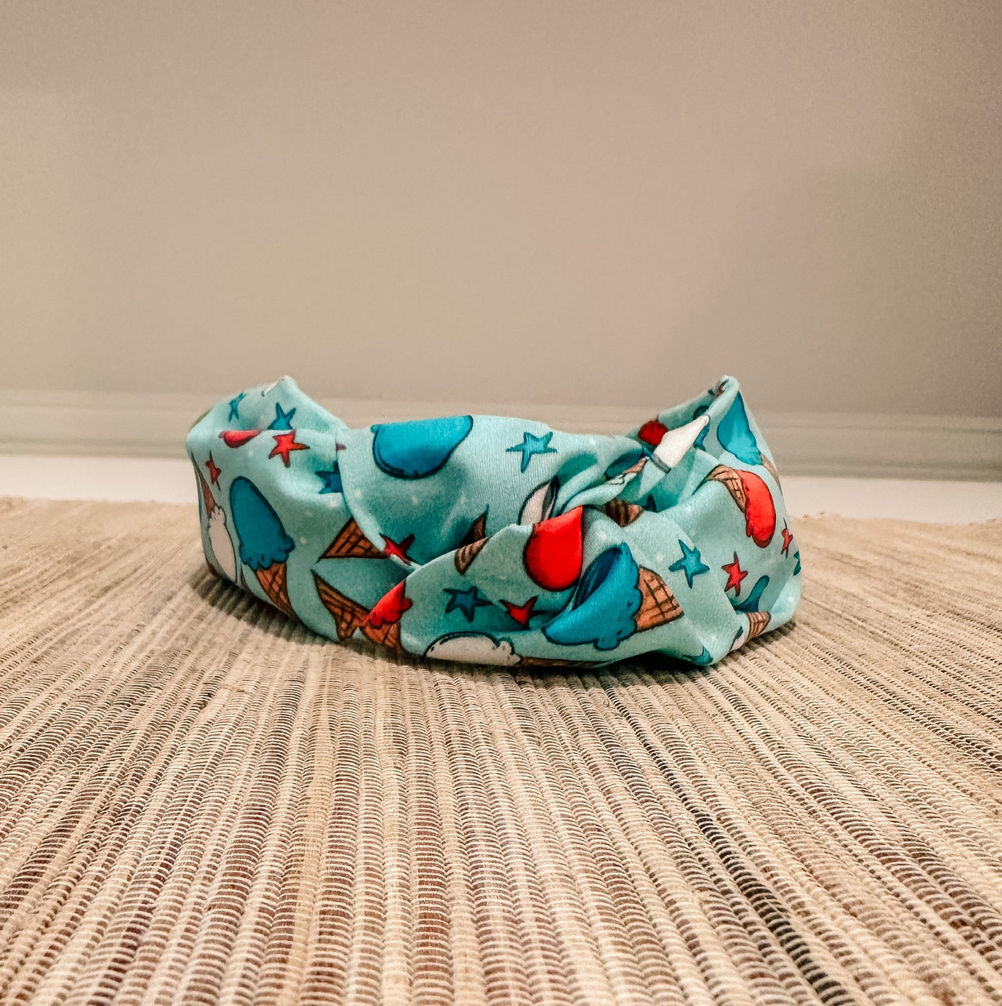 Red, White, and Blue Ice Cream Cone Headband