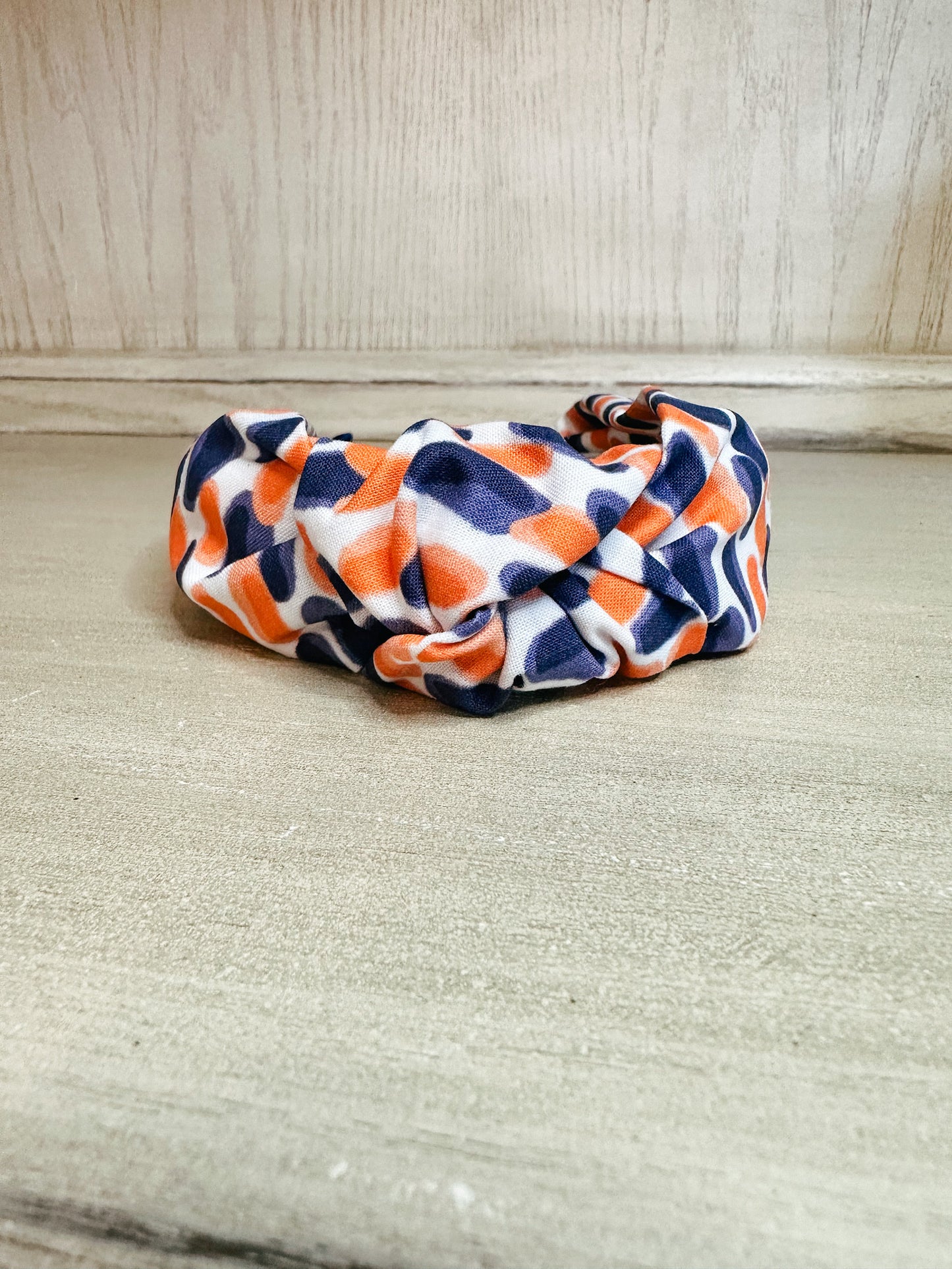 Navy and Orange Water Spots