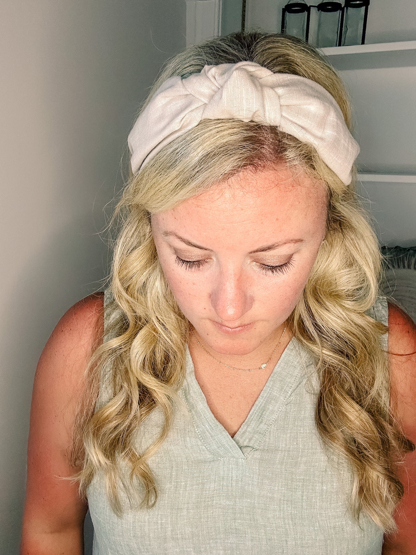 Textured Gray Headband