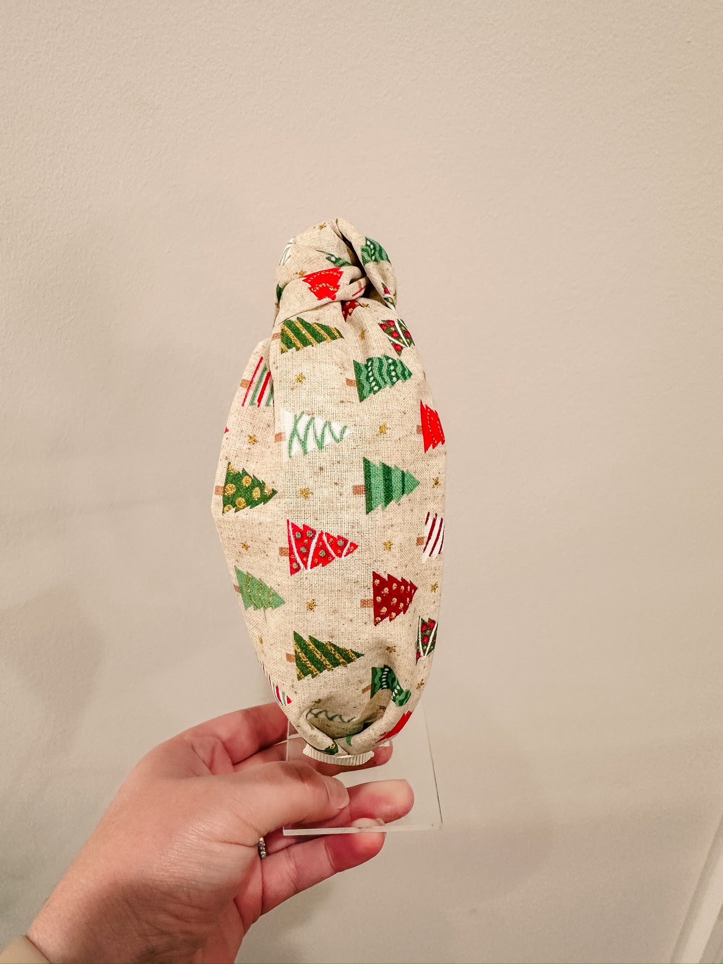 Christmas Neutral Tree Headband