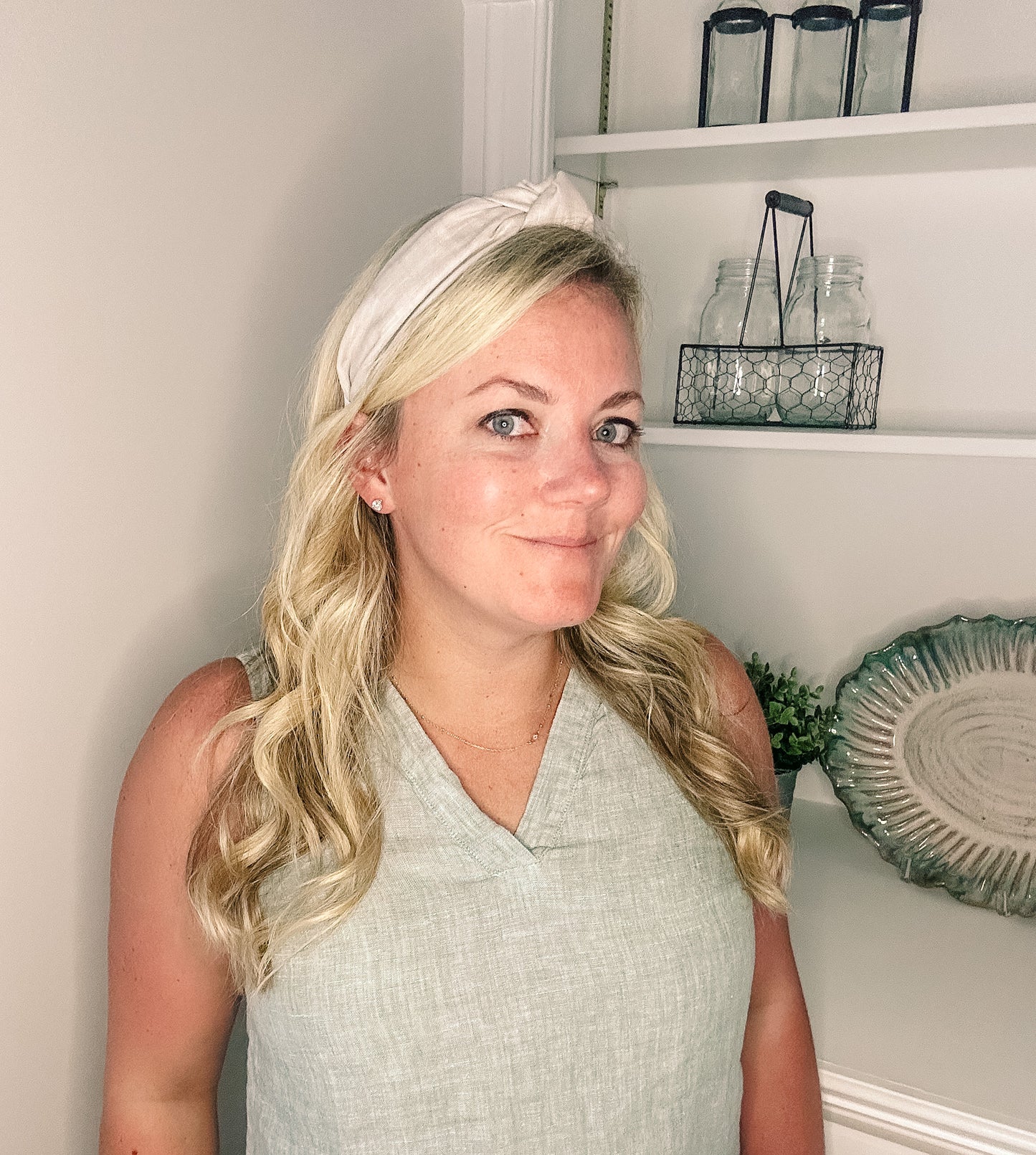 Textured Gray Headband