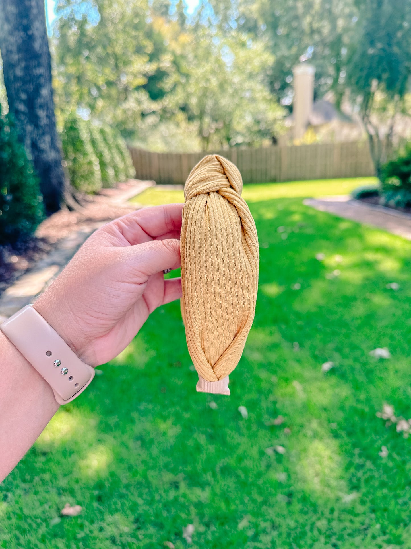Mustard Ribbed Headband