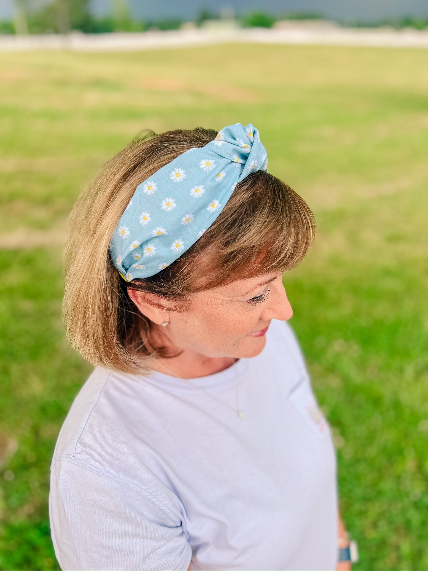 Blue Daisy Headband