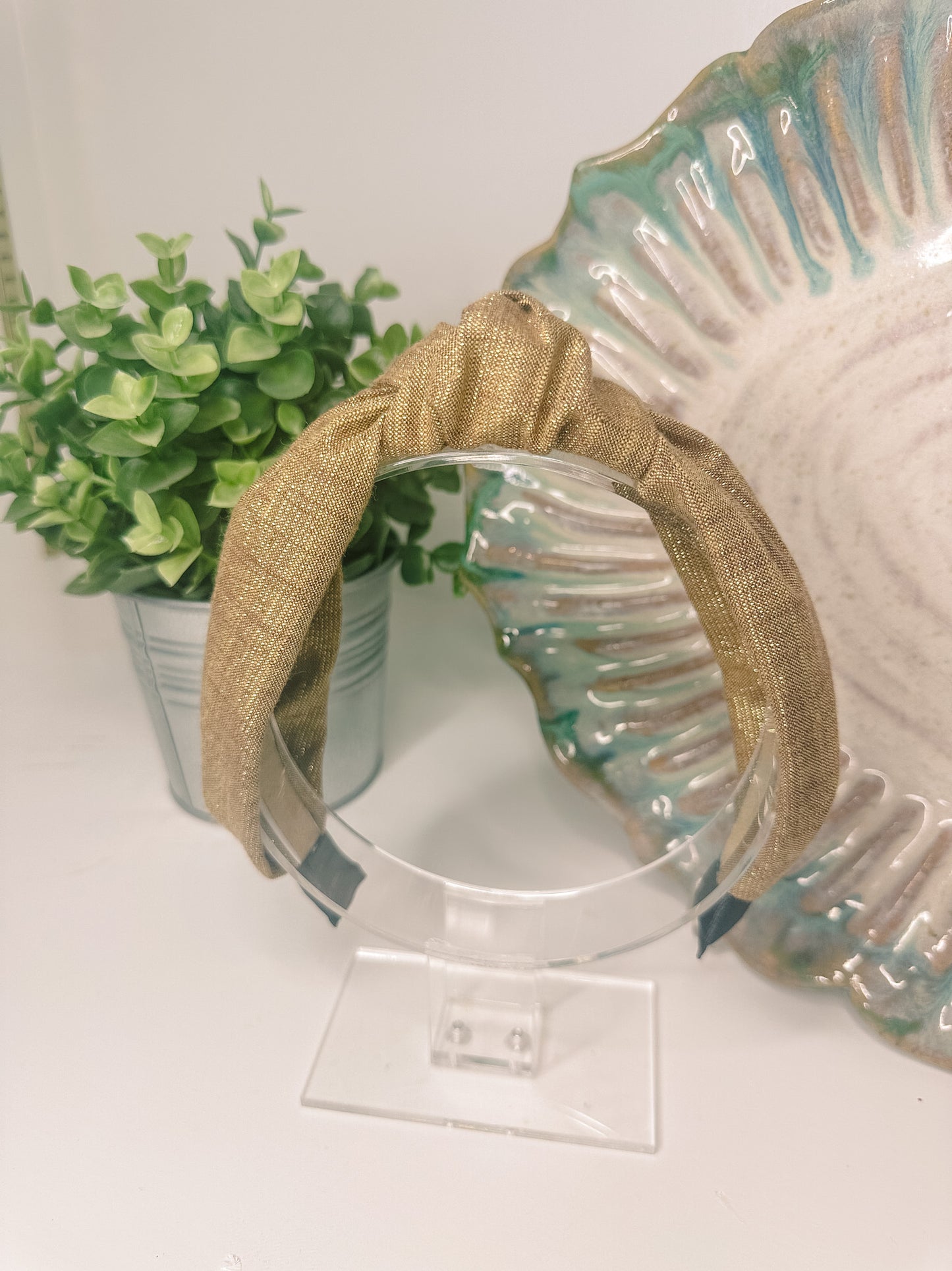 Textured Bronze Headband