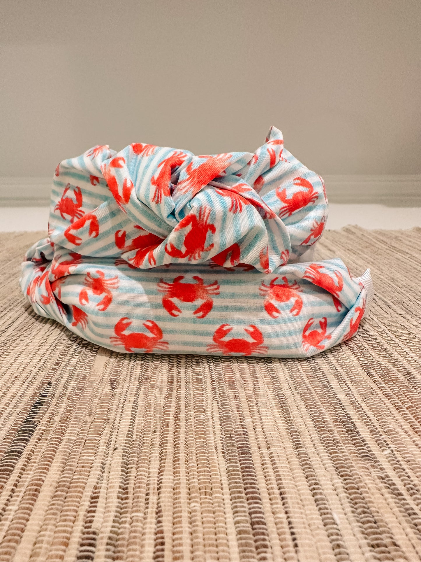 Blue Striped Crab Headband