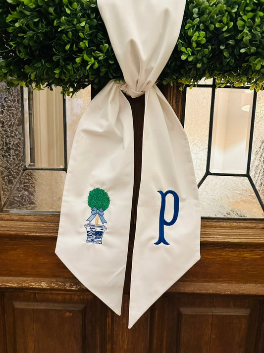 Wreath Sash- Topiary