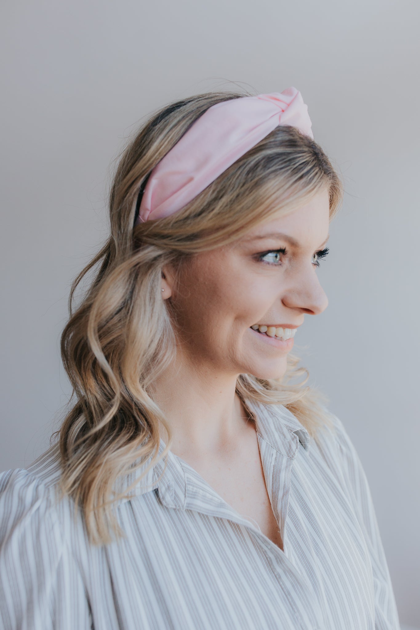 Solid Pink Cotton Headband